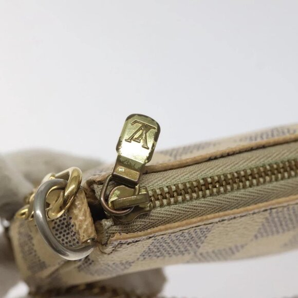 LOUIS VUITTON Damier Azur Mini Pochette Accessoires Pouch N63005 Auth BD1591 - Picture 11 of 14